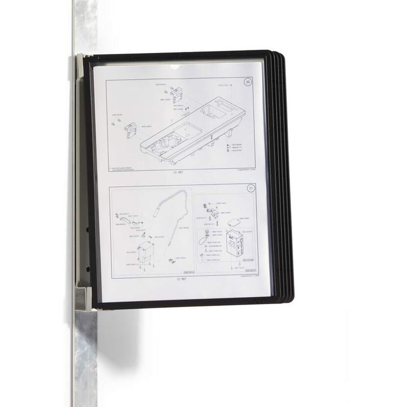 Wandhalter Komplett-Set magnetisch m.5 Sichttafeln