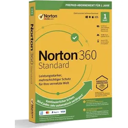 Norton 360 Standard, 10 GB Cloud-Backup, 1 Gerät 1 Jahr