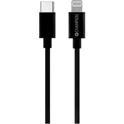 Champion USB-C-auf-Lightning-Kabel 2 m, Schwarz (2 m), USB Kabel