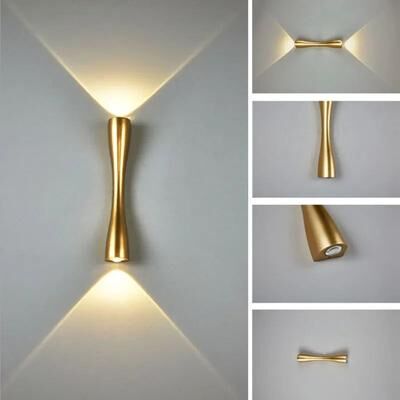 Inspired Living IP66 Modern Outdoor Wall Lamp Waterproof Nordic Wall Sconce For Entryways & Aisles white Shell warm White (2700 3500k) 35x6x6cm