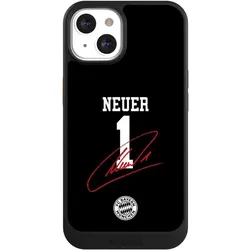 Nivocase Hülle für Apple iPhone 13 Handyhülle NIVOcore Case Schwarz FC Bayern München FCB Manuel Neuer (Apple iPhone 13), Smartphone Hülle, Schwarz