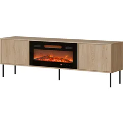 TV-LOWBOARD Domi 180 2D EF mit Kamin
