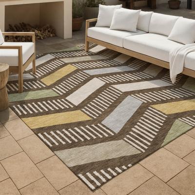 Addison Rugs Machine Washable Indoor/ Outdoor Modern Corinna Chantille Rug