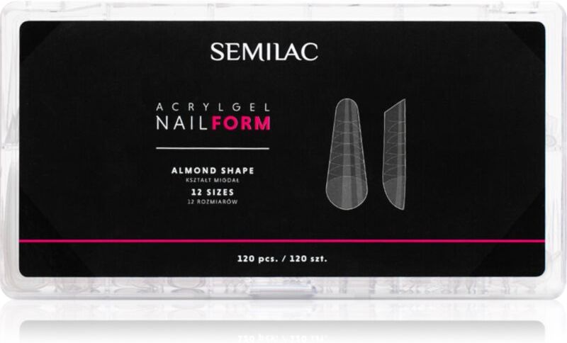 Semilac Accessories Acrylgel Nail Form pochoirs ongles taille Almond 120 pcs