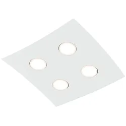 ROSSINI ILLUMINAZIONE Spinnaker 4-Element-Deckenleuchte, LED-Decken- und Wandleuchte, GX53-Fassung, modernes Design, weiße Oberfläche, IP20 - Rossini Group
