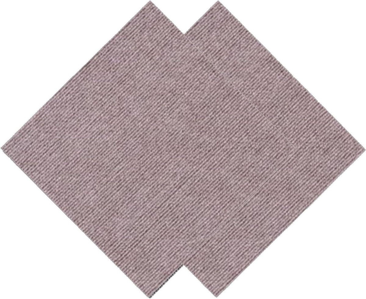 Zelfklevende antislip tapijttegels bruin - 50 cm
