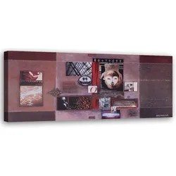 WANDBILD collage aus alten fotos