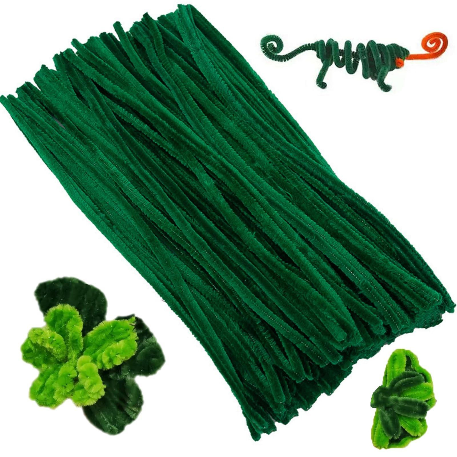 Chenille Pijpenreiniger 100 stuks Donkergroen 30 cm