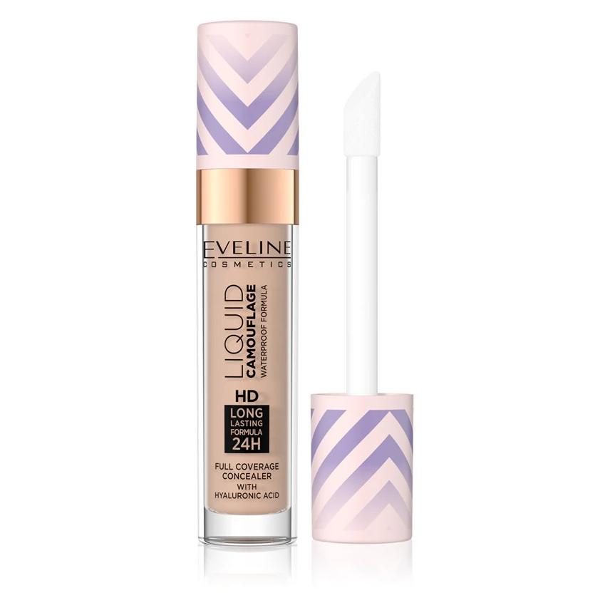 Eveline Liquid Camouflage Hd Waterproof Concealer With Hyaluronic Acid 06 7.5Ml (Medium Beige) (44834309)
