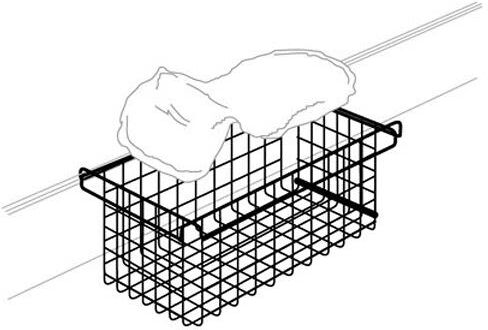 Pressalit Care storage basket for towels RT767