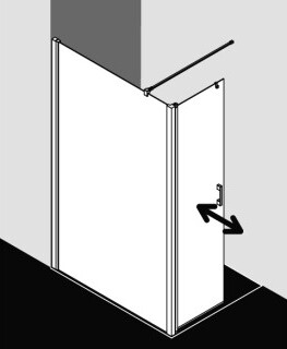 Kermi LIT1L10020VPK WALK-IN LIGA T1L 1000x