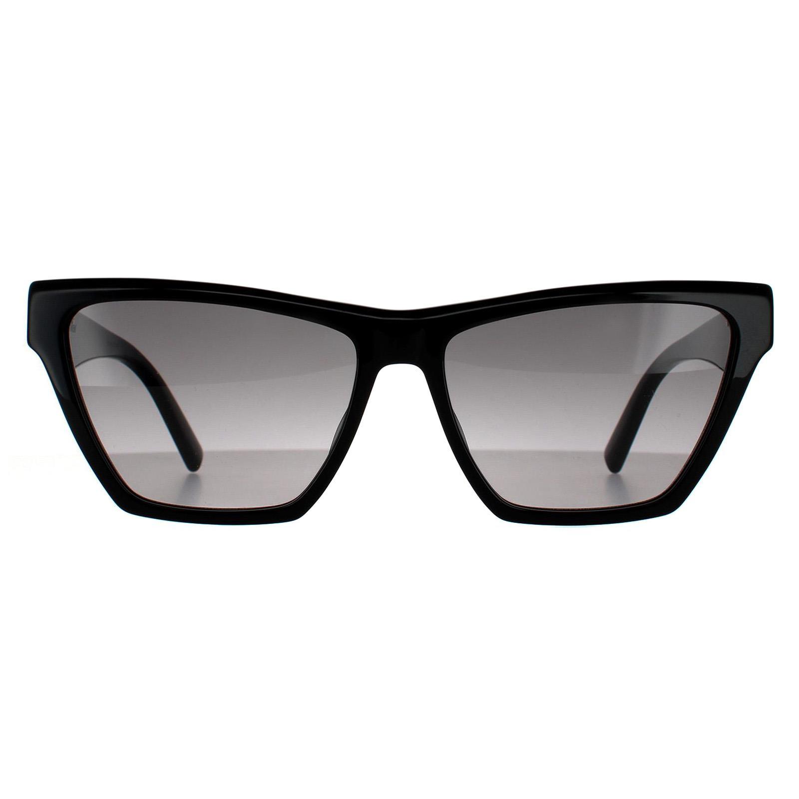 Saint Laurent Cat Eye Damen Schwarz Grau Gradient Sonnenbrille