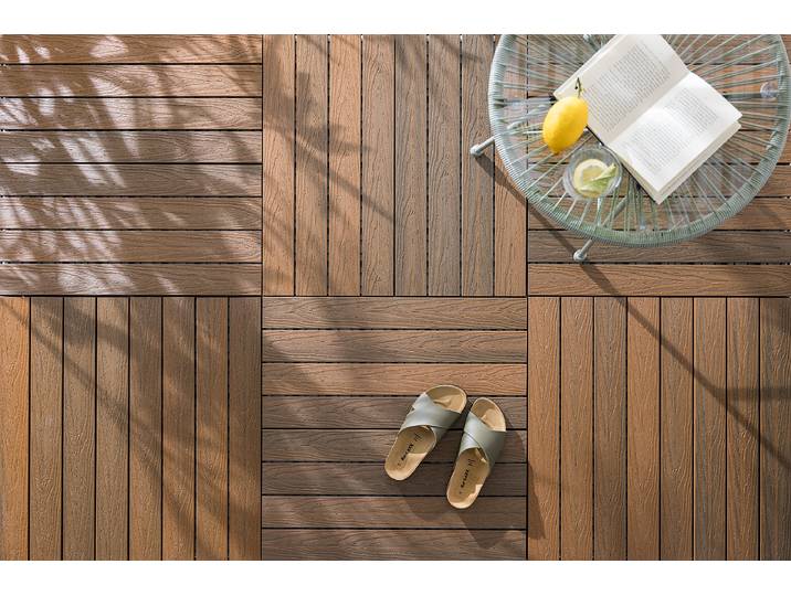 12 carreaux pour terrasse Svevo 60 x 2 x 30cm Marron