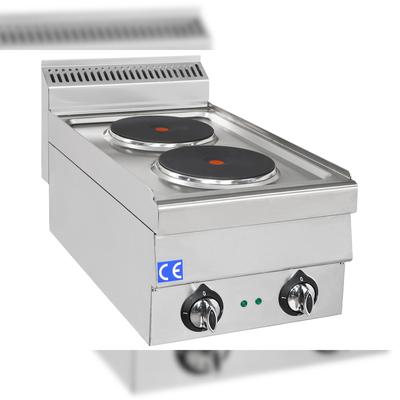 Elektroherd mit 2 runden Platten