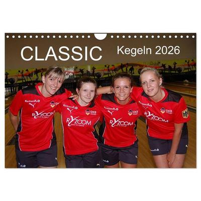 CLASSIC Kegeln 2026 (Wandkalender 2026 DIN A4 quer), CALVENDO Monatskalender