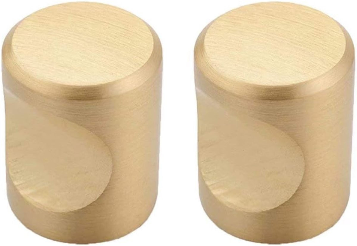 Set van 2 kastknoppen in messing met koper design voor het vernieuwen van je meubels - Koper
