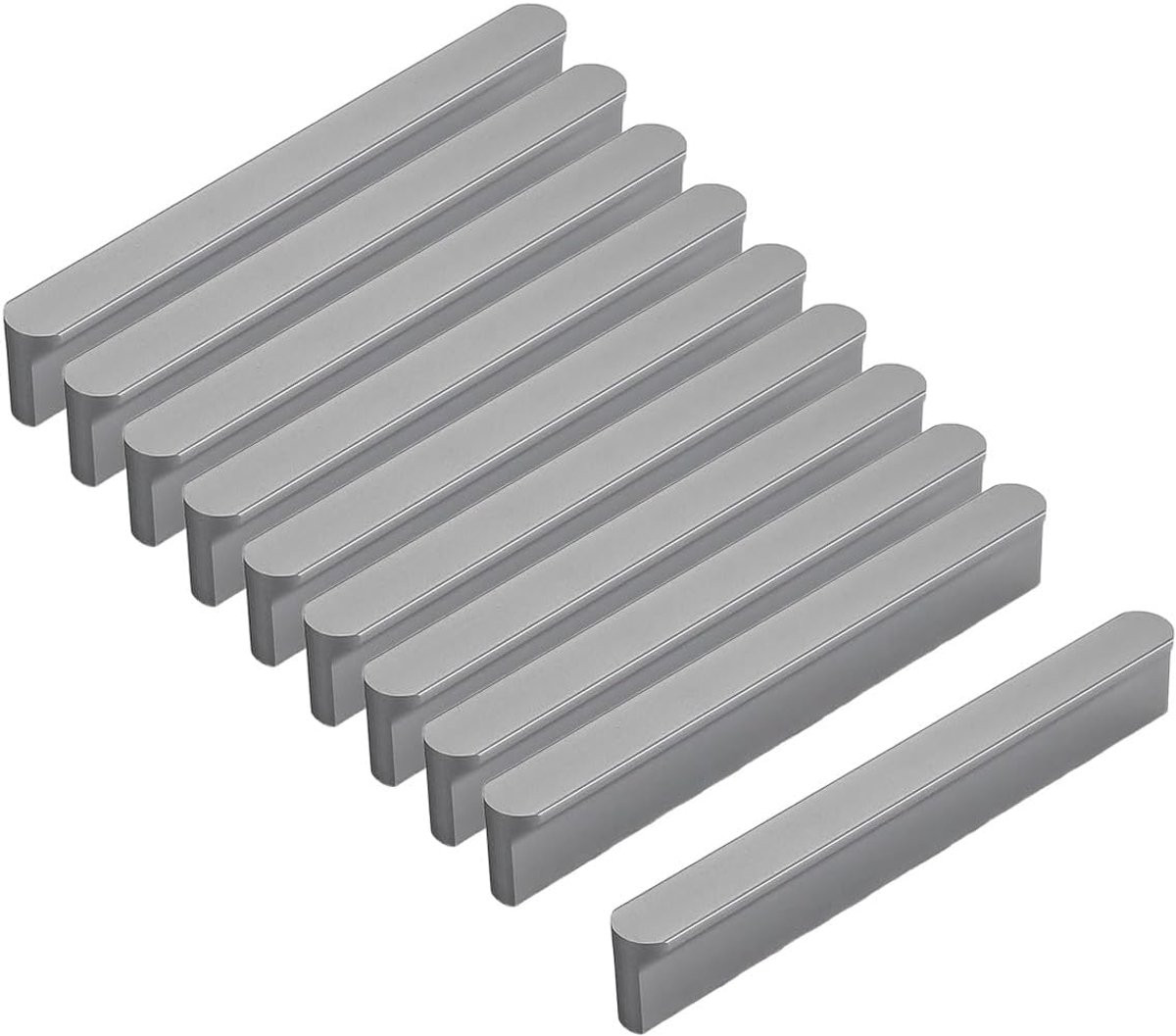 Dailygoods Meubelgrepen 10 stuks Aluminium Deurgrepen en Kastgrepen 96 mm