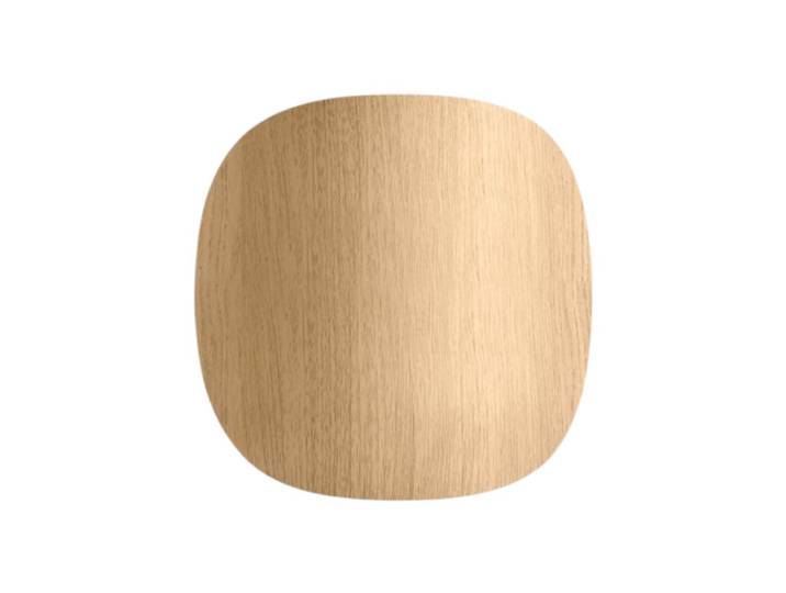 Applique métal led impression bois clair