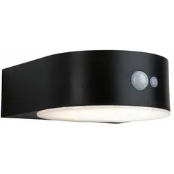 PAULMANN Solar LED Außenwandleuchte Solar Eileen Bewegungsmelder IP44 3000K 400lm Schwarz