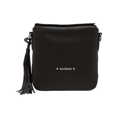 Umhängetasche NERO GIARDINI "Nero Giardini Taschen Leder", Damen, Gr. onesize, schwarz, Leder, Taschen Umhängetasche