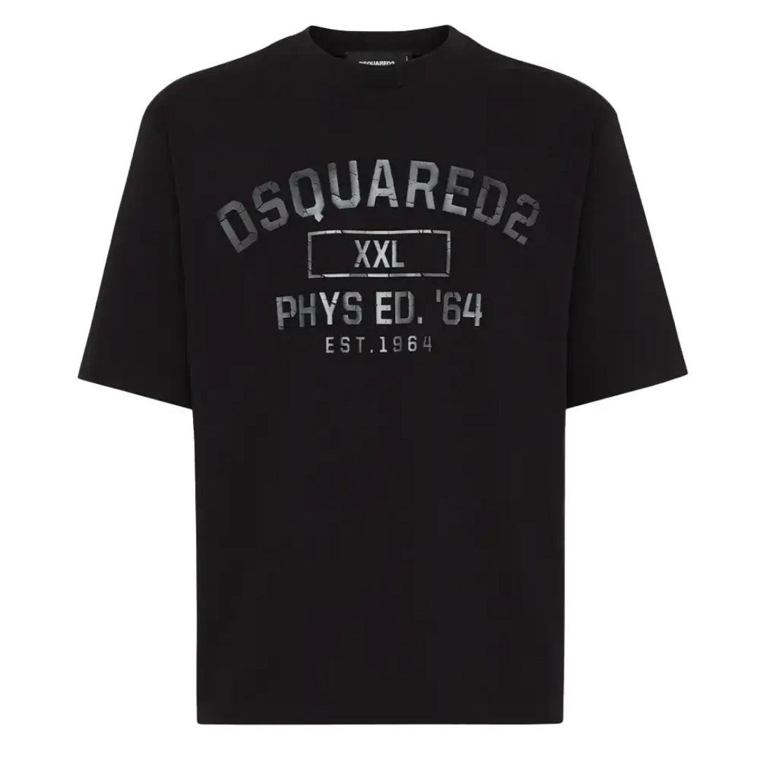 Dsquared2 Sport-logo Schwarzes T-shirt