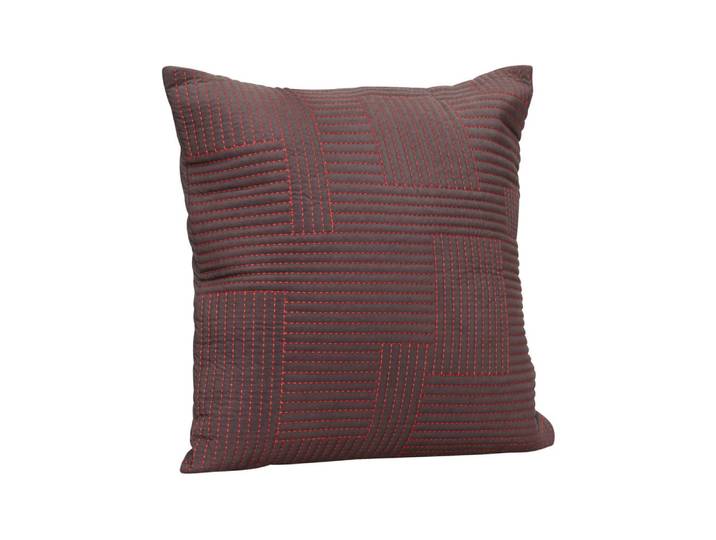 Coussin en coton marron 60x60