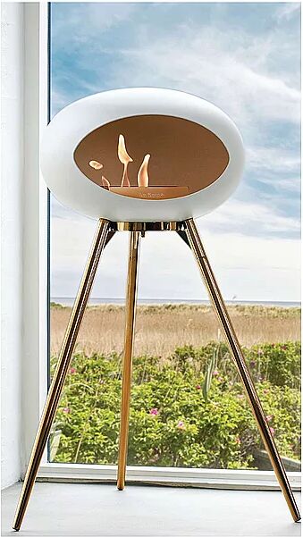 LE FEU Kamin LE FEU GROUND HIGH Weiss/Rosegold weiss B