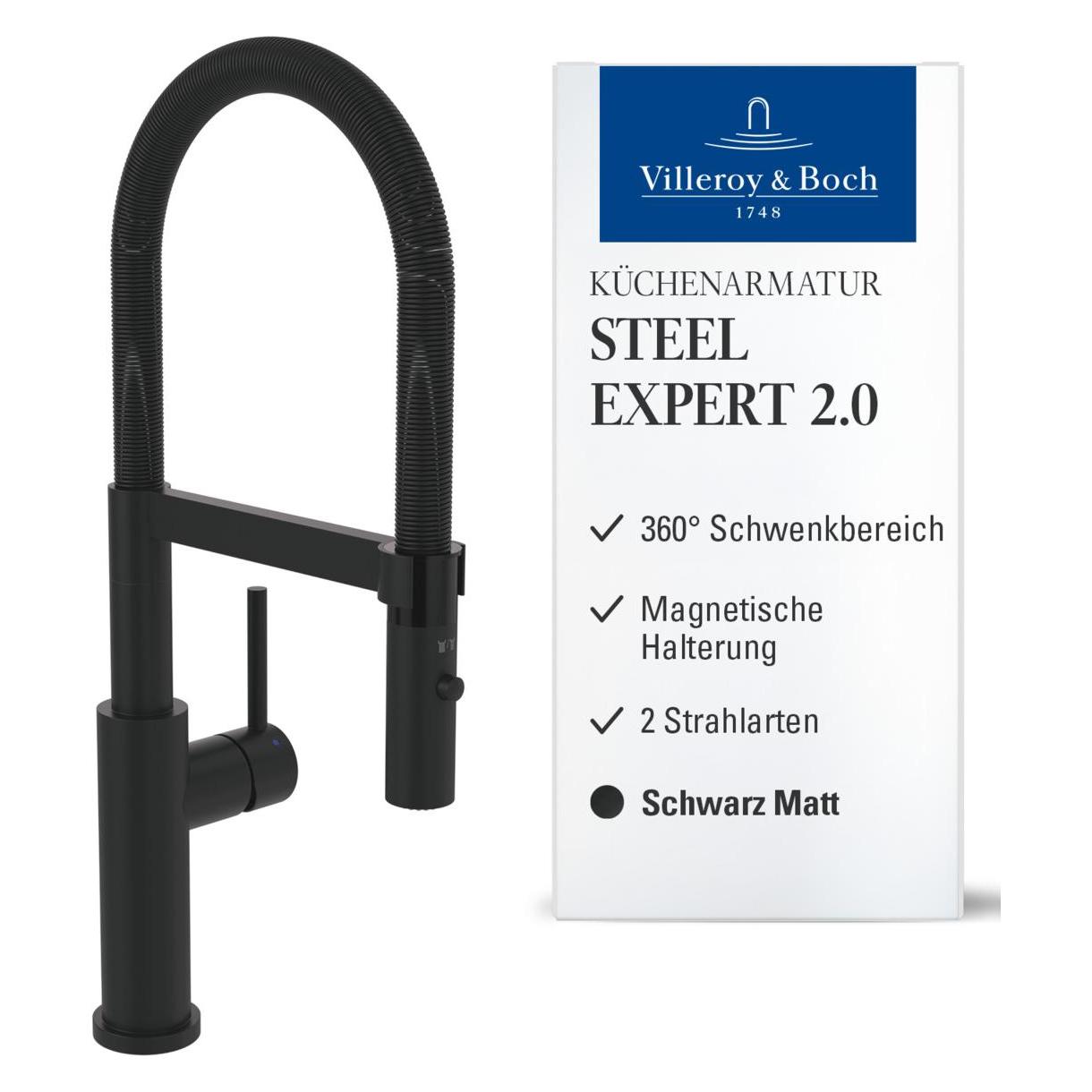 Villeroy & Boch Steel Expert 2.0 Küchenarmatur, aus Edelstahl (92800006)