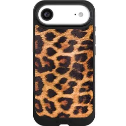 Nivocase Hülle für Apple iPhone Air Handyhülle NIVOcore Case Schwarz Animalprint Fell Leopard (Apple iPhone Air), Smartphone Hülle, Schwarz