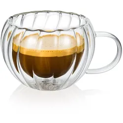 Wilmax England Wilmax Doppelwandiger Thermoglas-Becher - 300 ml, 6er Set