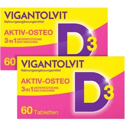 VIGANTOLVIT Vitamin D3 K2 Kalzium 2X60 St
