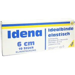 Idena (ap) Idealbinde Weiß M.n.ausfr.schlingk. 6cm 10 ST
