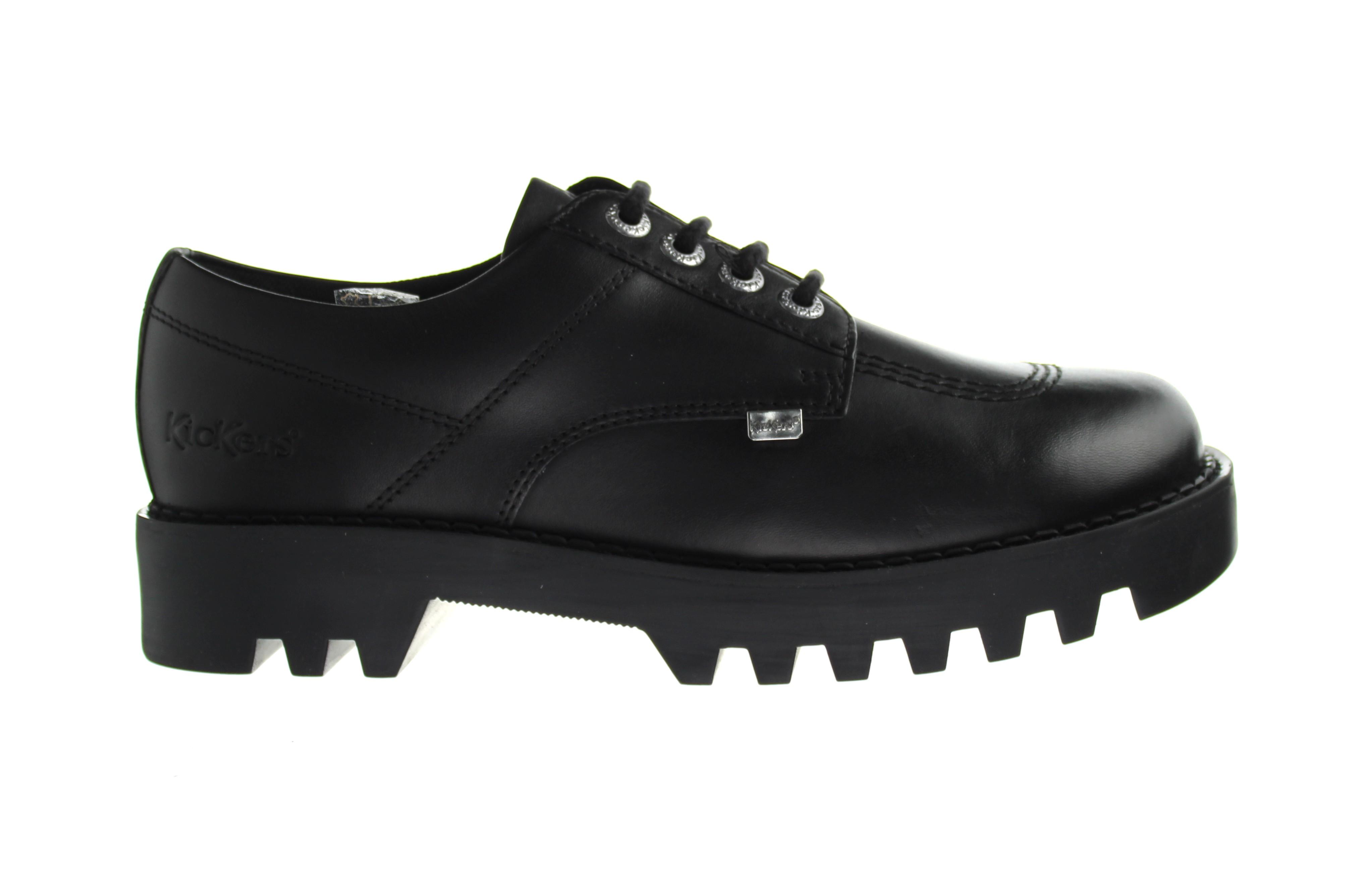 Kickers Kizziie Derby Heren Zwart Schoenen