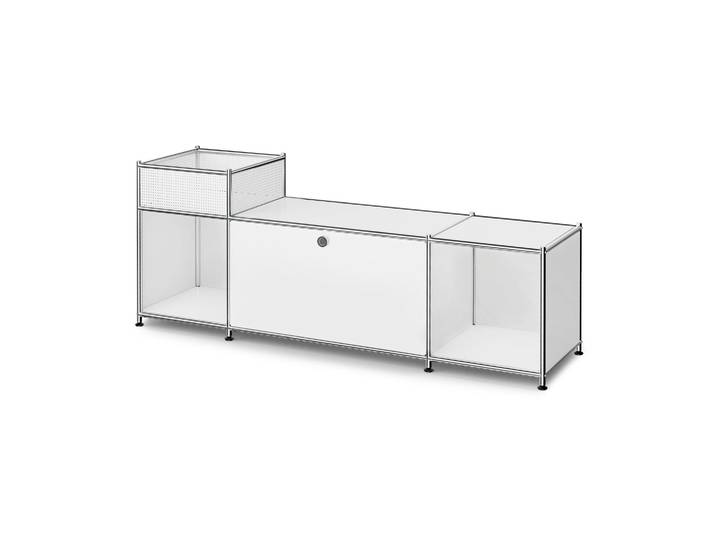 Tchibo - Lowboard Metall »Cn3« mit Klappenfach - 154x40x59,2cm - chrom -