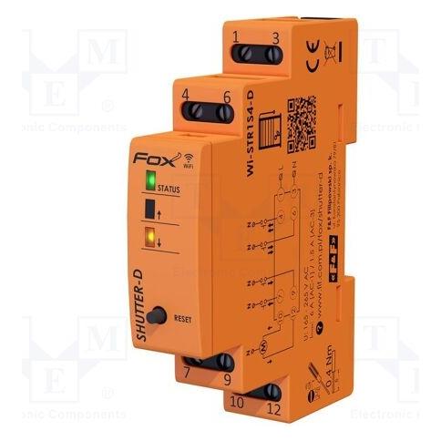F&R F&F FOX - Sterownik rolet na szynę DIN SHUTTER-D (WI-STR1S4-D)