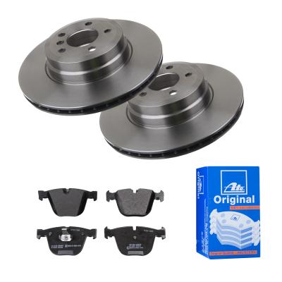 ATE Bremsensatz, Scheibenbremse 1420-23332 Hinterachse belüftet 345mm 24mm für BMW