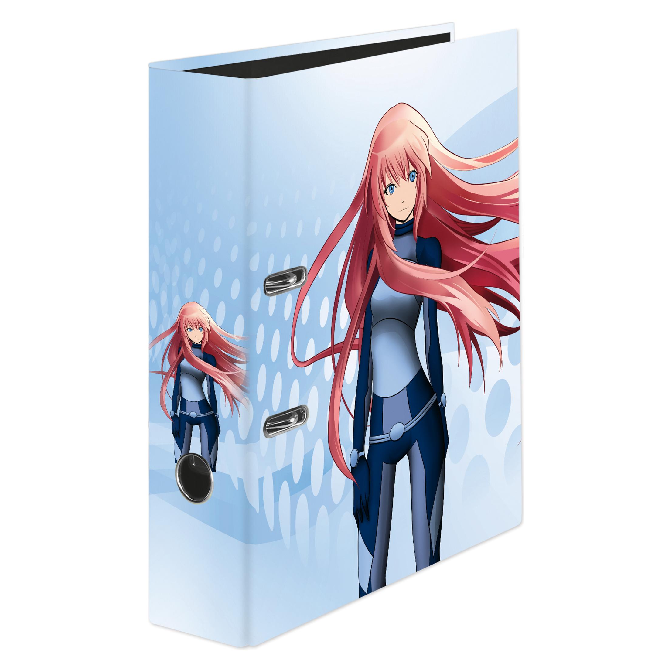 Falken Motivordner Manga Motiv Girl (A4, 80 mm, 6 Stk.) (21002184)