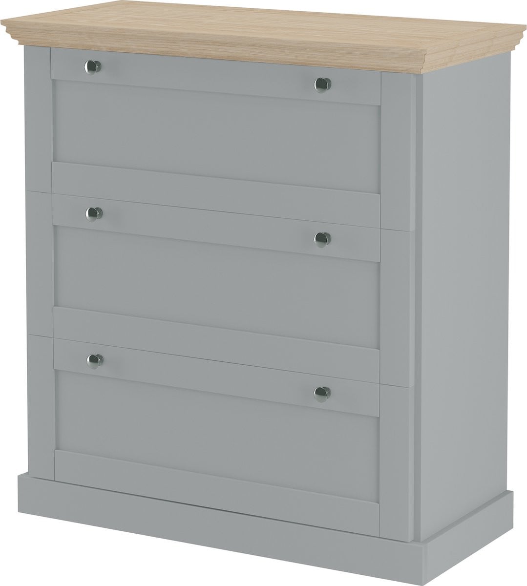 Binz Commode met 3 laden in grijs eikenlook
