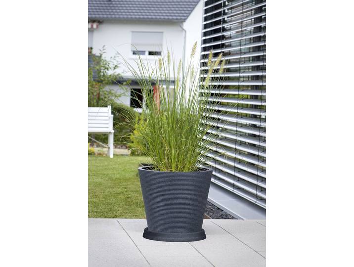 Ensemble de pots de fleurs 242/370 4 39 x 33 x 39cm Noir