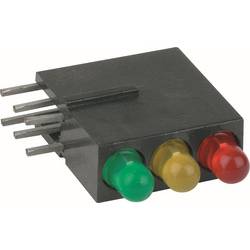 Mentor Mehrfach LED-Anzeige 1882.8881 12.5 mm Rot, Gelb, Grün, 20 mcd 20 mA 2.2 V R=3-Fach, RM=3,875
