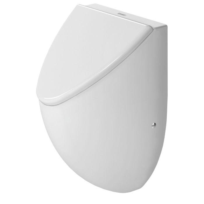 Duravit Design Classics Urinal Universal Fizz 0823350007 für Deckel, mit Fliege, Weiß Hochglanz