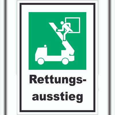 HB-Druck Rettungsausstieg Aufkleber A7 (74x105mm)