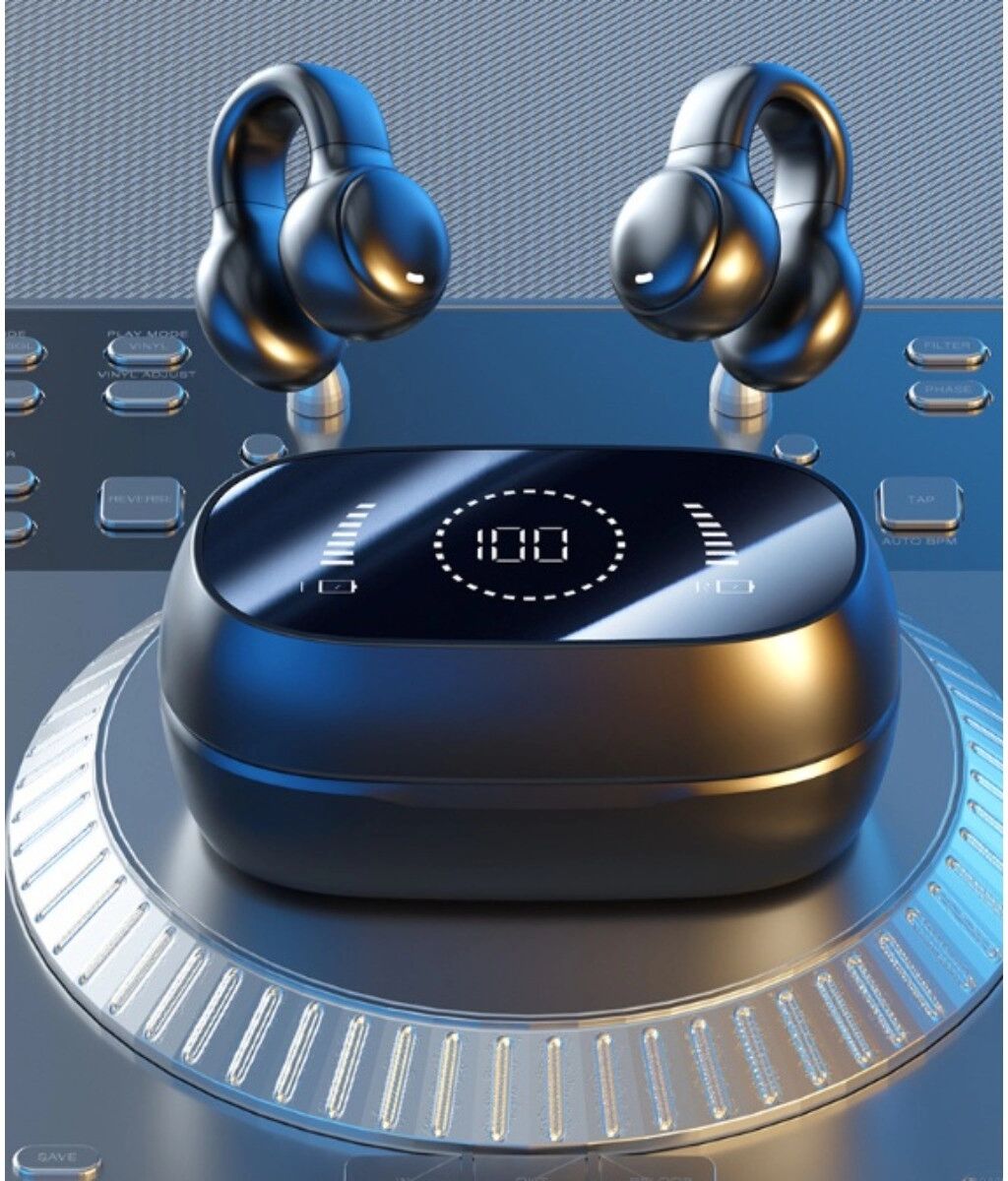 INF M47 offene Bluetooth-5.3-Kopfhörer mit Geräuschreduzierung, HIFI-Klang und geringer Audioverzögerung Schwarz