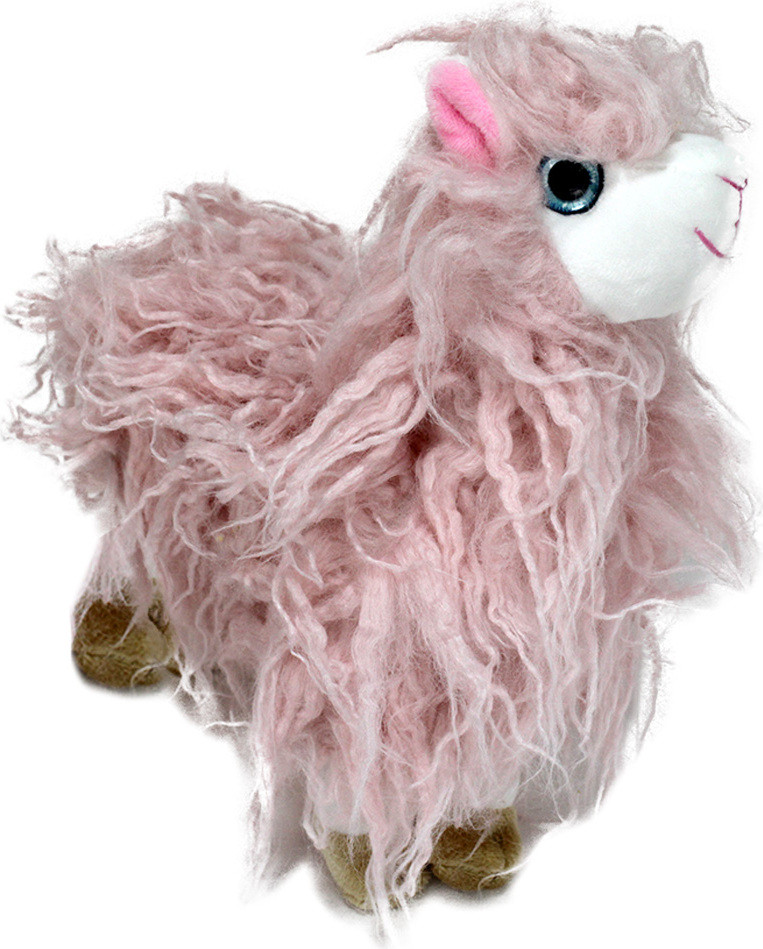 Bemiro Plüschtier Suri Lama - 26 cm - Roze