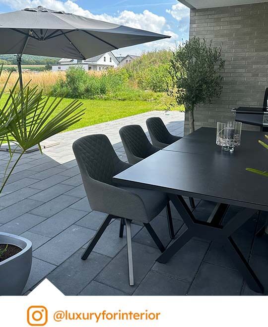 Primaster Drehsessel Miramar mit wetterfestem Bezug anthrazit