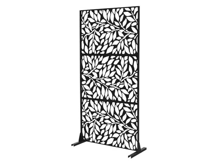 ML-Design Metall-Sichtschutz Firenze 90x180 cm, aus Stahl, Raumteiler - 3 Paneele, Trennwand erweiterbar mit Ständer, Paravent freistehend, Deko Sichtschutzwand wetterfest für Garten Balkon Terrasse