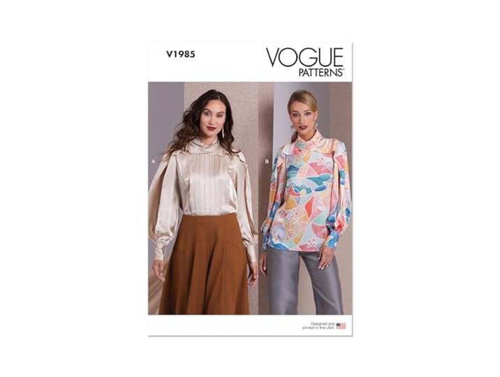 VOGUE PATTERNS V1985AX5 Misses' Tops AX5 (4-6-8-10-12)
