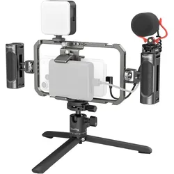 SmallRig 3384D All-in-One Video Kit For Smartphone Creators (Cage, Griff), Video Zubehör
