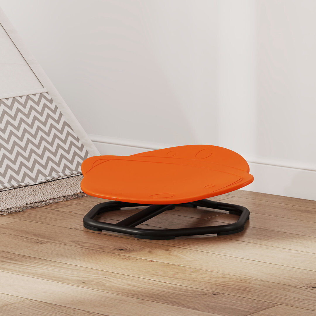 Metro AIYAPLAY Planet-Shaped Kids Swivel Chair, Sensory Spinning Chair Orange 376.91cm H X 819.35cm W X 884.91cm D