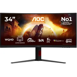 AOC Gaming G4 CU34G4ZCA 34 Zoll UWQHD VA 250Hz Curved Monitor